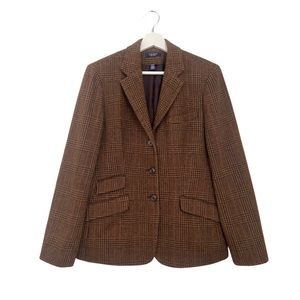 Vintage | Chaps Wool Blend Plaid Academia Blazer